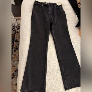 Abercrombie & Fitch Black Straight Leg Jeans